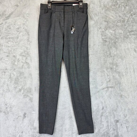 Express Pants Womens 0R Gray Skinny Mid Rise Stretch Work Office Career 07479730 - Picture 1 of 15